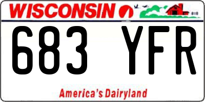 WI license plate 683YFR