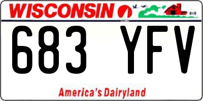 WI license plate 683YFV