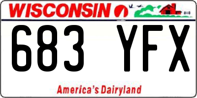 WI license plate 683YFX