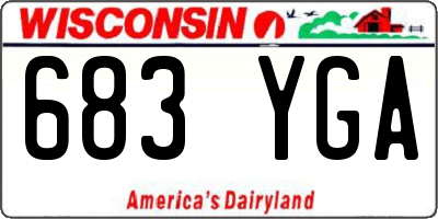 WI license plate 683YGA