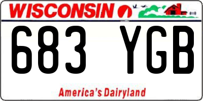 WI license plate 683YGB