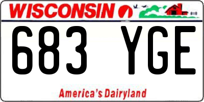 WI license plate 683YGE