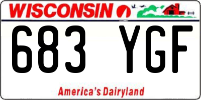 WI license plate 683YGF