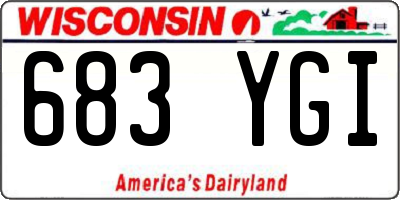 WI license plate 683YGI