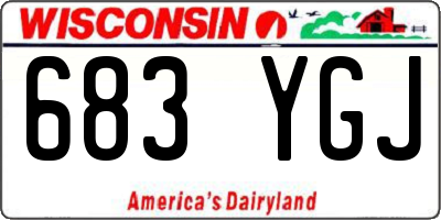 WI license plate 683YGJ
