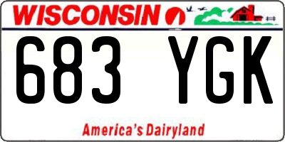 WI license plate 683YGK