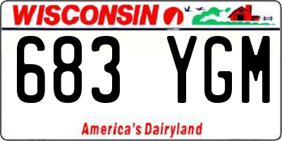 WI license plate 683YGM