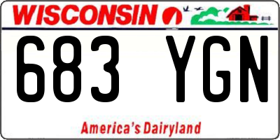 WI license plate 683YGN