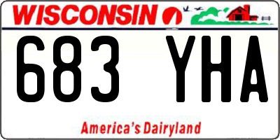 WI license plate 683YHA