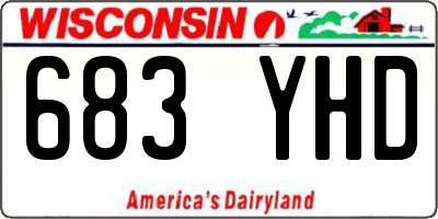 WI license plate 683YHD