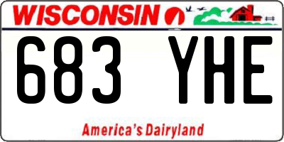 WI license plate 683YHE