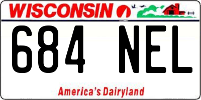 WI license plate 684NEL