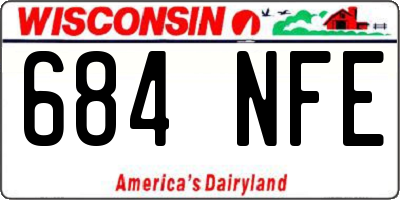 WI license plate 684NFE