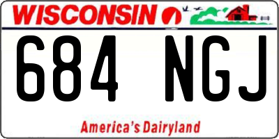 WI license plate 684NGJ