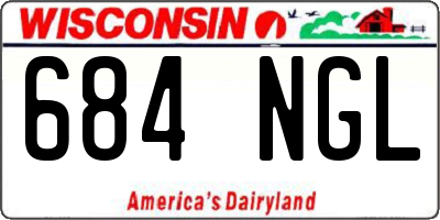 WI license plate 684NGL