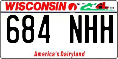 WI license plate 684NHH