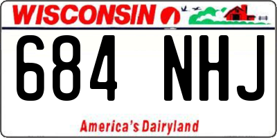 WI license plate 684NHJ