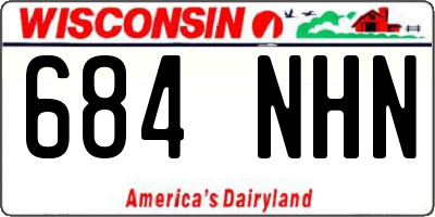 WI license plate 684NHN
