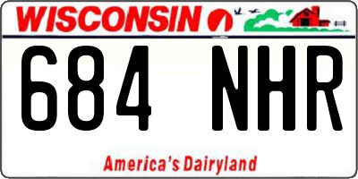 WI license plate 684NHR