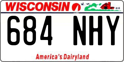 WI license plate 684NHY