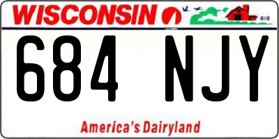 WI license plate 684NJY