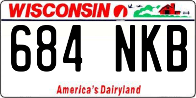 WI license plate 684NKB