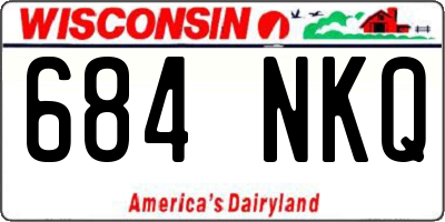 WI license plate 684NKQ