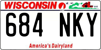 WI license plate 684NKY