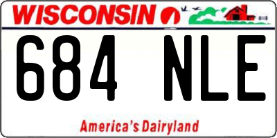 WI license plate 684NLE