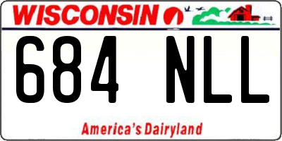 WI license plate 684NLL
