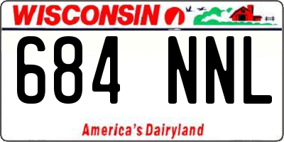 WI license plate 684NNL