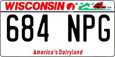 WI license plate 684NPG