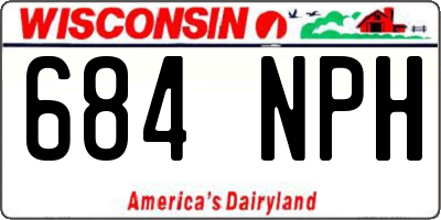 WI license plate 684NPH