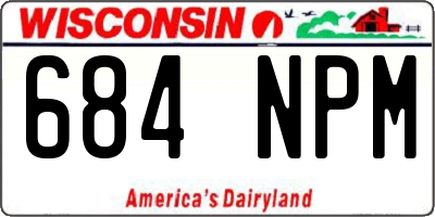 WI license plate 684NPM