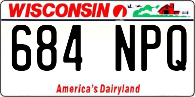 WI license plate 684NPQ