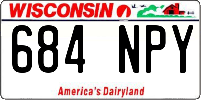 WI license plate 684NPY