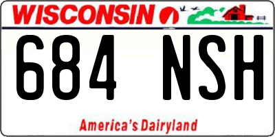 WI license plate 684NSH