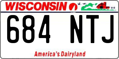 WI license plate 684NTJ