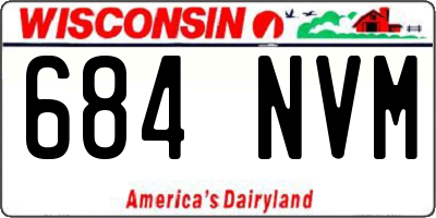 WI license plate 684NVM