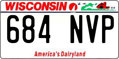 WI license plate 684NVP