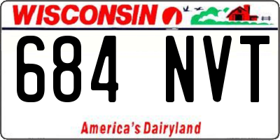 WI license plate 684NVT