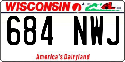 WI license plate 684NWJ