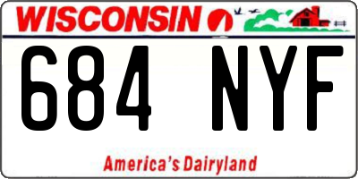 WI license plate 684NYF