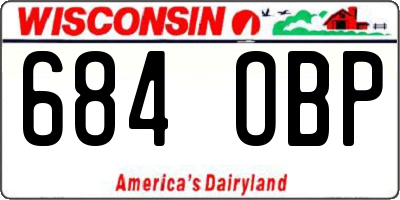 WI license plate 684OBP