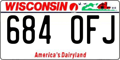 WI license plate 684OFJ