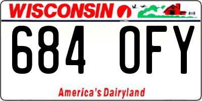 WI license plate 684OFY