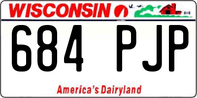 WI license plate 684PJP