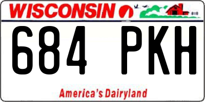 WI license plate 684PKH