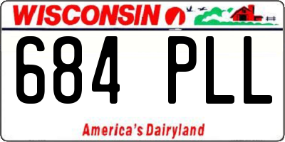 WI license plate 684PLL