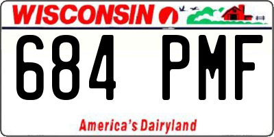 WI license plate 684PMF
